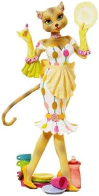 Alley Cats 8" Kitty Diva Fashion Plate Figurine By Margaret Le Van
