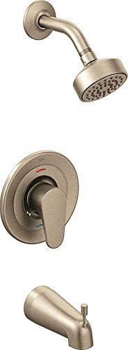 CLEVELAND FAUCET GROUP 46301CBNGR 2478709 1.75 gpm Edgestone Single-Handle Bathtub/Shower Trim Kit with Water-Saving Showerhead, Brushed Nickel by Cleveland Faucet Group