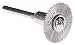 Dremel type Saw Blade w/Mandrel Set, Fine-Teeth 3/4