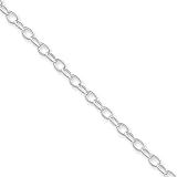 24 Inch Sterling Silver 3.40mm Link Chain