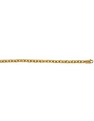 CleverEves 14Kt Yellow Gold Solid Link 5mm Bracelet