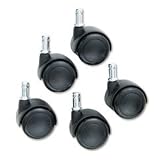 Casters for Workbench Chairs- Black(Set of 5)