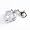 Charms Anhänger für Bettelarmband Herz aus weißem Strass