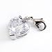 Charms Anh�nger f�r Bettelarmband Herz aus wei�em Strass