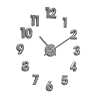 Acctim Numbers Wall Clock in Silver 21757