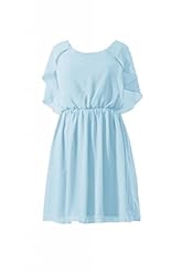 Short Chiffon Vintage Lace Scoop Neck Bridesmaid Dress/Party Dress/Wedding Dress 