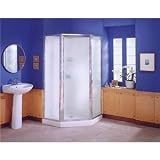 Sterling NI3190A-38S/W Economy Shower Kit Neoangle 18-1/4 x 25-1/4 x 36-1/4 x 72 Hammered Glass
