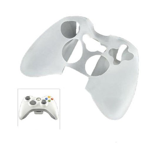 White Silicone Protector Skin Case Cover for Xbox 360 Game