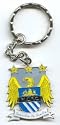 Manchester City F.C. Official Crest Key Ring