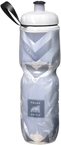 Polar Bottle Insulated Water Bottle (Chevron Black) (24 oz) - 100% BPA-Free Water Bottle - Perfect Cycling or Sports Water Bottle - Dishwasher & Freezer Safe