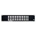 Leviton QuickPort - Patch panel - matte black - 24 ports