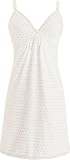 Flirty Polka Dot Drop-Cup Nursing Nightgown - Sleepwear with shelf bra