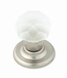 Buy 1 1 4 Dia Frosted Crystal &Satin Chrome Backplate Knob by Amerock