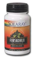 Forskohlii Root Extract ( 60 Caps 385 mg ) ( Coleus forskohlii ) ( Increase And Stimulate Thyroid Hormone Production ) Solaray