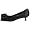 Delman Women's Step-up Peep Toe Pump,Black,10.5 M