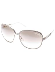 Delphine Fashion Sunglasses: Shiny Gold-Ivory Light Brown Gradient by Tom Ford