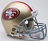 San Francisco 49ers Riddell Authentic Full Size Proline Football Helmet