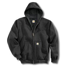 Carhartt Thermal Lined Hooded Zip Front Sweatshirt Size Medium