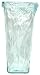 Spanish Recycled Textured Glass Large Square Vase 7"Dx12.75"H