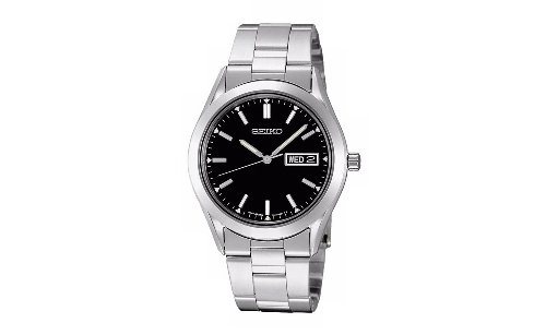 Seiko Men's Dress Silver-Tone Watch #SGF719.