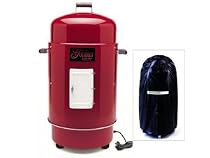 Brinkmann 810-7080-8 Gourmet Electric Smoker and Grill with Vinyl Cover, Red