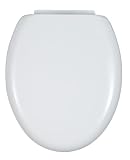 Wenko 115008100 WC-Sitz Bassano - Absenkautomatik, Kunststoffbefestigung, Thermoplast, wei&szlig;