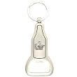 LSU Tigers Brushed Metal Bottle Opener Keychain