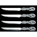 Arthur Court Rope Steak Knives, Set of 4