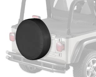 Bestop 61029-15 Black Denim Medium Tire Cover