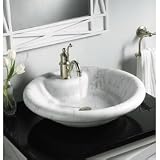 Kohler K-2333-1-WH Vessels Botticelli Lavatory with Single Hole Faucet Drilling - K-2333-1-WH