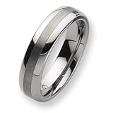 Tungsten 6mm and Polished Band TU93-8.5