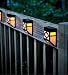 Mission-Style Solar Deck Accent Lights, Set of 4
