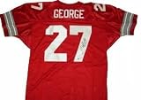 Eddie George Autographed/Hand Signed Ohio State Buckeyes Jersey