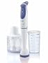 Philips HR1363/00 Mixeur Plongeant + Mini Hachoir 600 W Blanc / Lavande