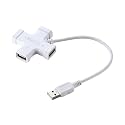 Elecom A USB Hub 4Port, weiß
