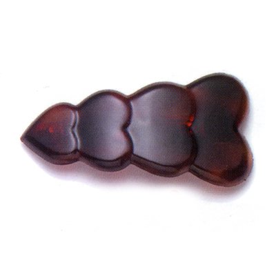 Caravan French Shell Quad Heart Barrette 89 mm (Haarspange) Preisvergleich