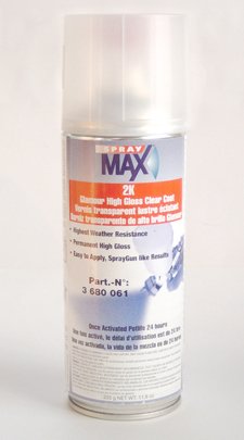 TRISTARcolor 2K Professional Clear Coat Spray Can – 400ml, High Gloss HS, Made In Germany