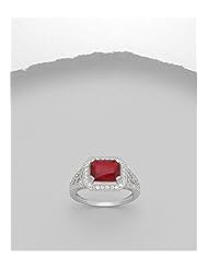 CZ Ring In 92.5 Sterling Silver