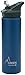 Laken Thermo Vacuum Insulated Stainless Steel Water Bottle with Jannu Straw Sport Cap, Wide Opening, Leak Free, 25 oz, Blue