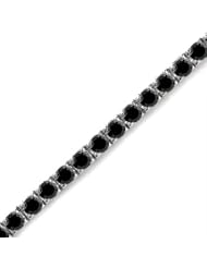 5 CT Black Diamond Bracelet 14K White Gold
