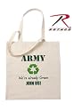 Army Natural Canvas Tote Bag - 2 Bags Per Order