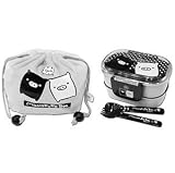 Monokuro Boo Bento Lunch Box with Strap Bag