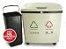 iTouchless 16-gal. 2-Compartment Recycle Touchless Trash Can NX, Off-White.