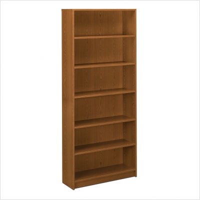 HON 1870 Series Bookcase, 6 Shelves, 36w x 11-1/2d x 84h, Mahogany