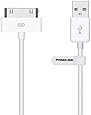 [Apple MFi Certified] Poweradd 30 Pin USB Charging and Sync Dock Connector Data Cable for iPhone 4S / 4, iPad 1 / 2 / 3, iPod Touch, iPod Nano - 4.0 Feet / 1.2 Meters (White)