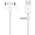 [Apple MFi Certified] Poweradd 30 Pin USB Charging and Sync Dock Connector Data Cable for iPhone 4S / 4, iPad 1 / 2 / 3, iPod Touch, iPod Nano - 4.0 Feet / 1.2 Meters (White)