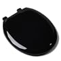 Comfort Seats C1B3R4S-90 EZ Close Deluxe Plastic Toilet Seat, Round, Black