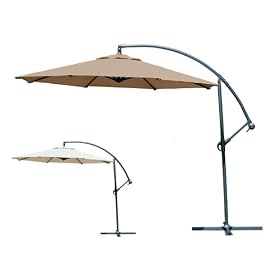 Coolaroo 10' Cantilever Aluminum Patio Umbrella