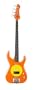 Fleabass Model 32 Bass Guitar Orange and Yellow (Sunny)