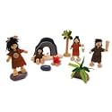 I'm Toys IMN-91018 Wooden Caveman Family